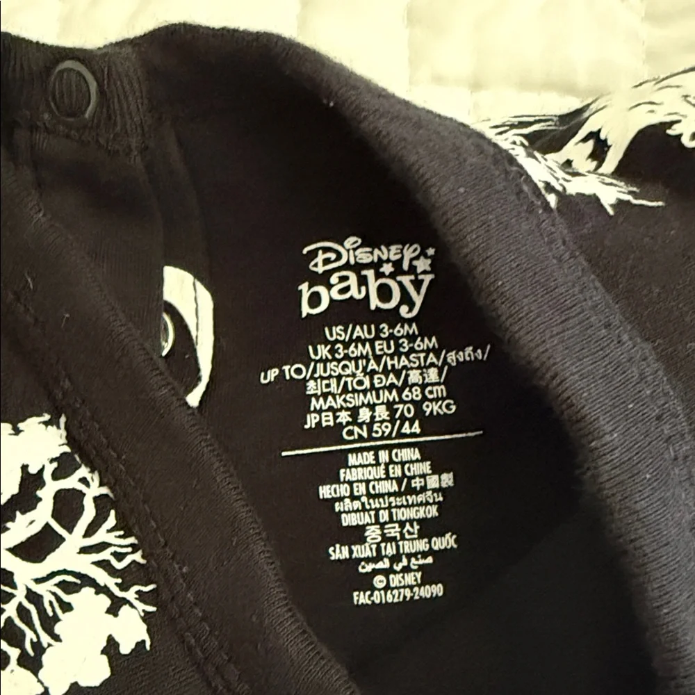 Disney Baby Halloween one piece bodysuit  3-6 months - Picture 2 of 6